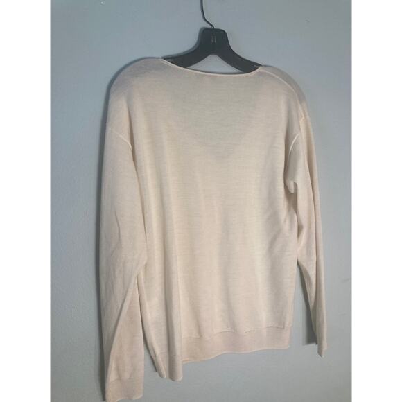 Dagmar Lightweight Merino Wool Quality V Neck Sweater Dolman Sleeve ~ Sz S - Picture 5 of 7